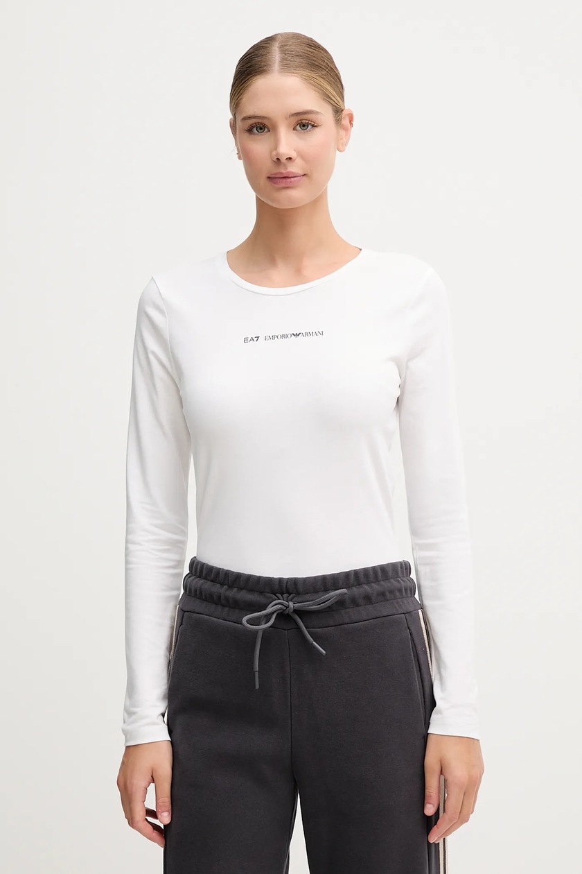 adidas Originals longsleeve 3S LS CROP damski kolor biały