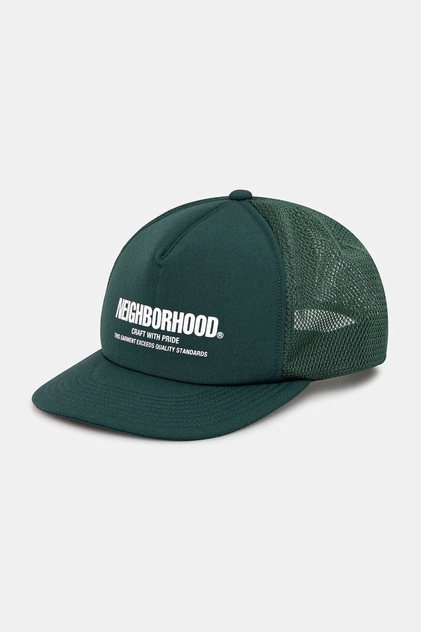adress 6 PANEL ORIGINAL ロゴ MESH CAP NAVY Otto Caps Six Panel Low Profile Mesh Back Trucker Hat Cotton