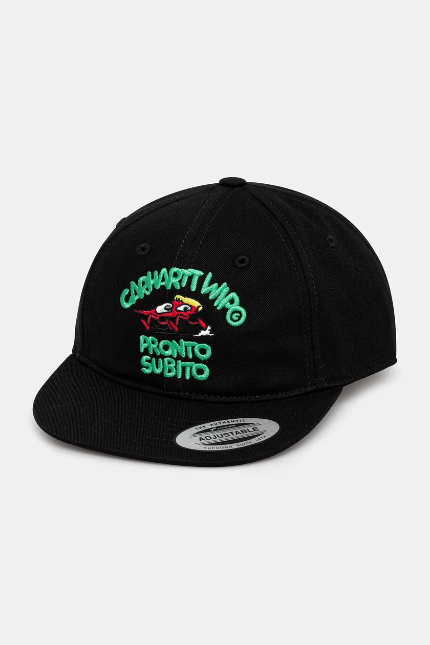 Carhartt WIP cotton baseball cap Safety Pin Cap black color