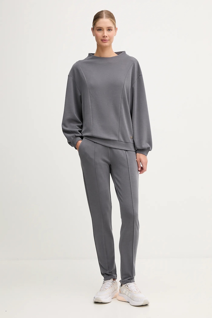 PIECES Pcnancy LS Sweat BC Maglia di Tuta, Black/Detail:Tone in Tone Seqence, XS Donna PIECES Pcnancy LS Sweat BC Maglia di Tuta, Black/Detail:Tone in Tone Seqence, XS Donna