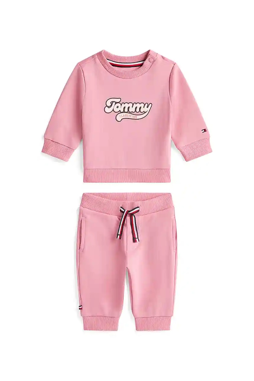 Tutina Tommy Neonato Tommy Hilfiger Pilot Blue Colorblock