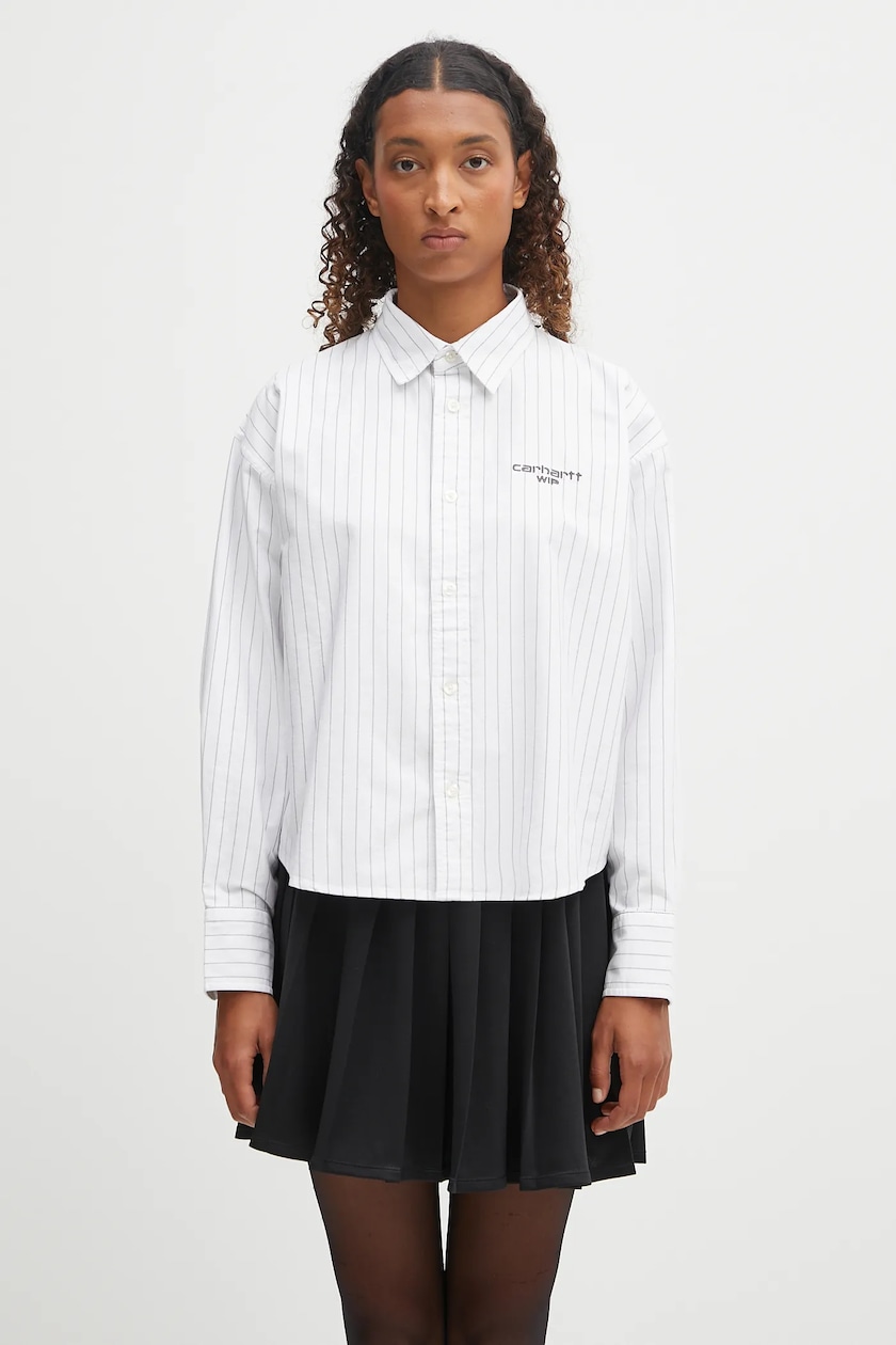 Carhartt WIP cotton shirt W'''''''' L/S Cassel Shirt black color Carhartt WIP cotton shirt W'''''''' L/S Cassel Shirt black color