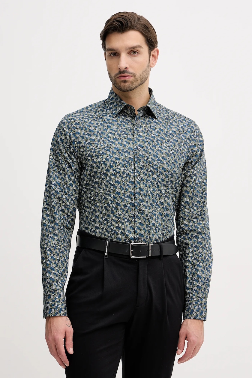 Enos Camicia uomo slim fit in cotone con stampe floreali: in offerta a Enos Camicia uomo slim fit in cotone con stampe floreali: in offerta a