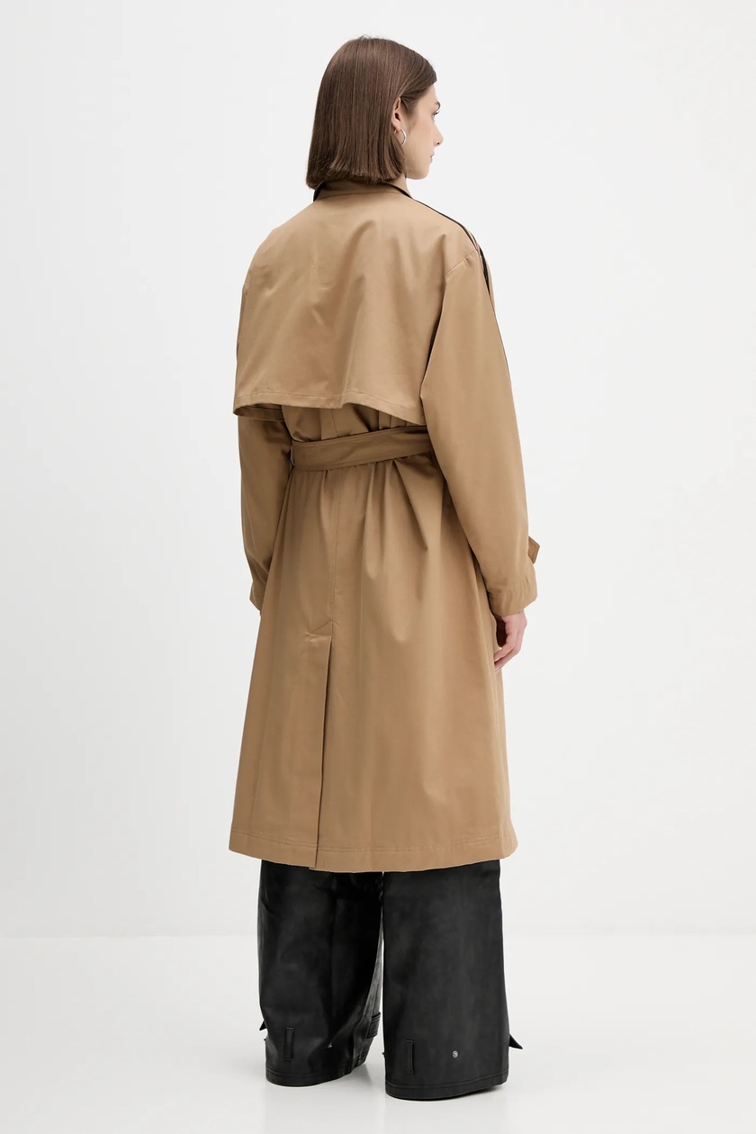 Тренч adidas Originals Tcoat Twill цвет зелёный JW2663 | ANSWEAR.ua