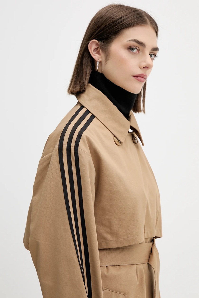 adidas Originals trencz Tcoat Twill kolor zielony JW2663 | Answear.com