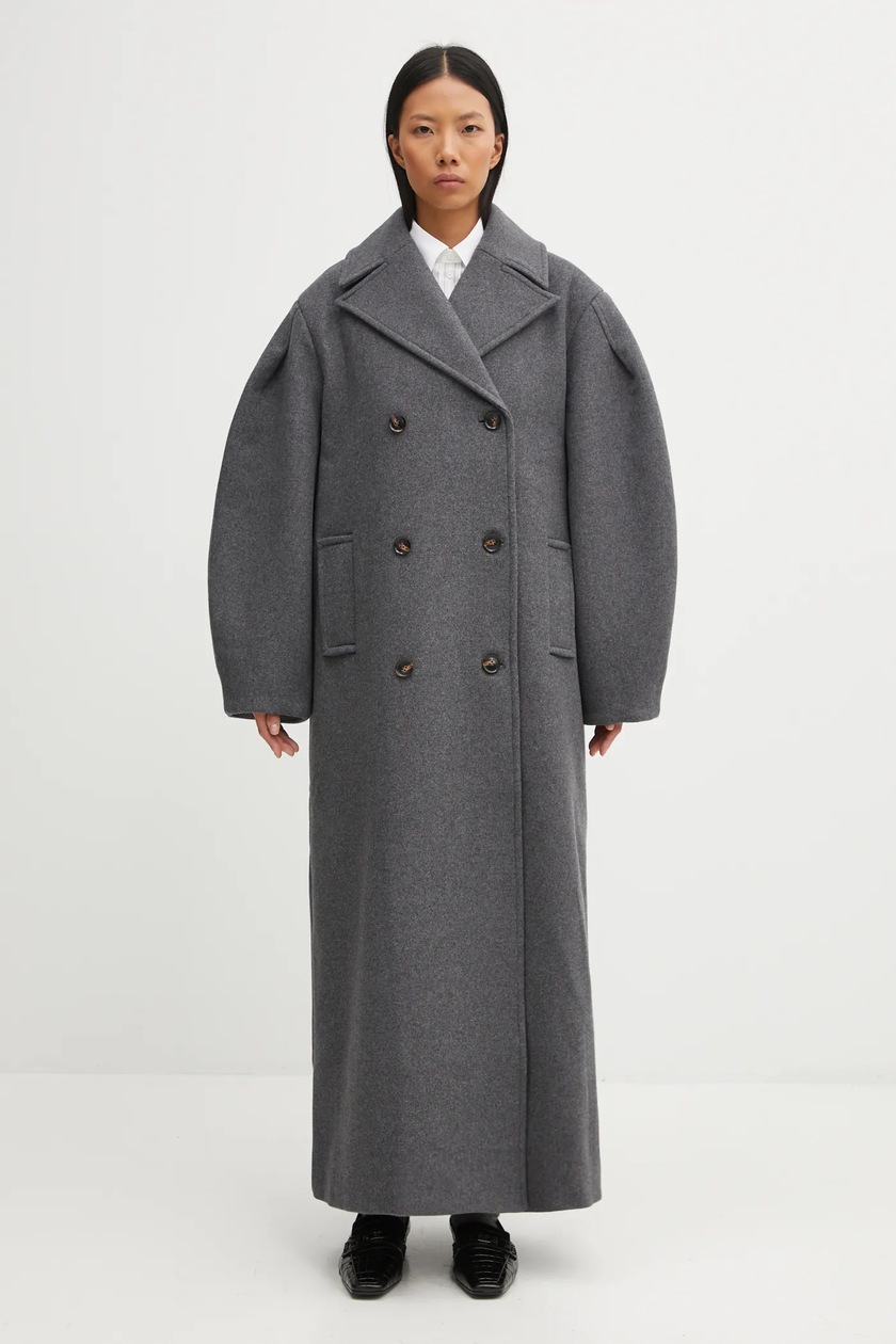 Sporty & Rich wool coat Double Faced DB Cashmere PRM EU