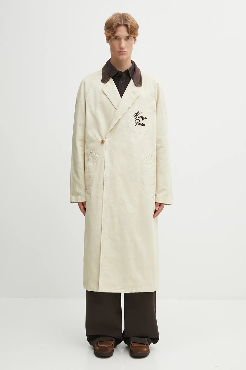 Human Made coat Fishtail Coat men's green color HM27JK002 at
