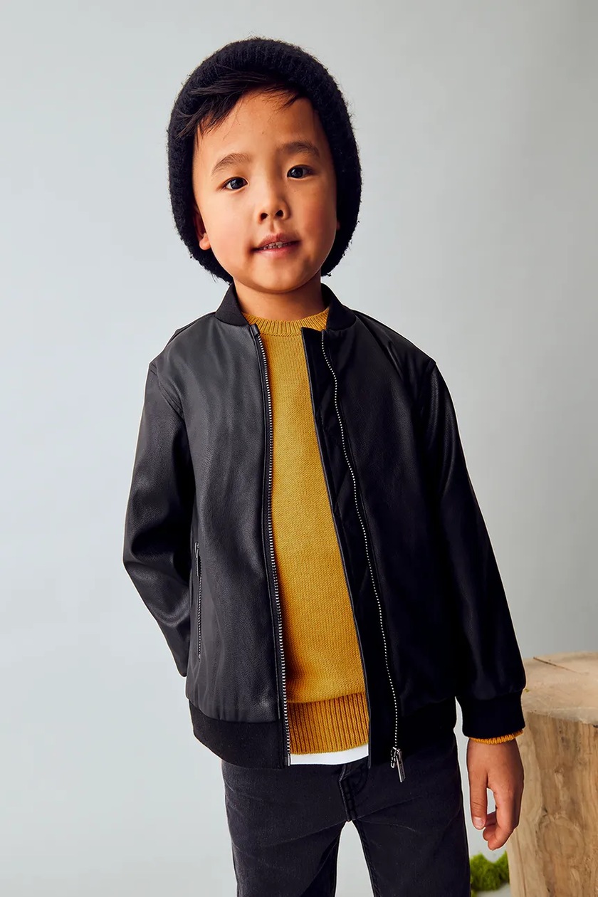 DELUXE TEAM ID US 9.5 ブラック Jack & Jones Kurtka dziecięca kolor czarny | Answear.com