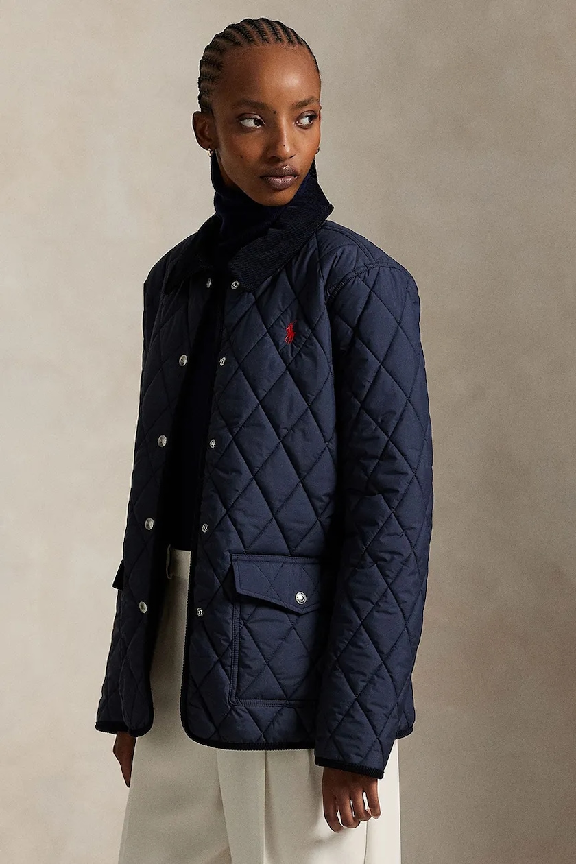 Polo Ralph Lauren jacket women's navy blue color 211940996 at PRM US Polo Ralph Lauren jacket women's navy blue color 211940996 at PRM US