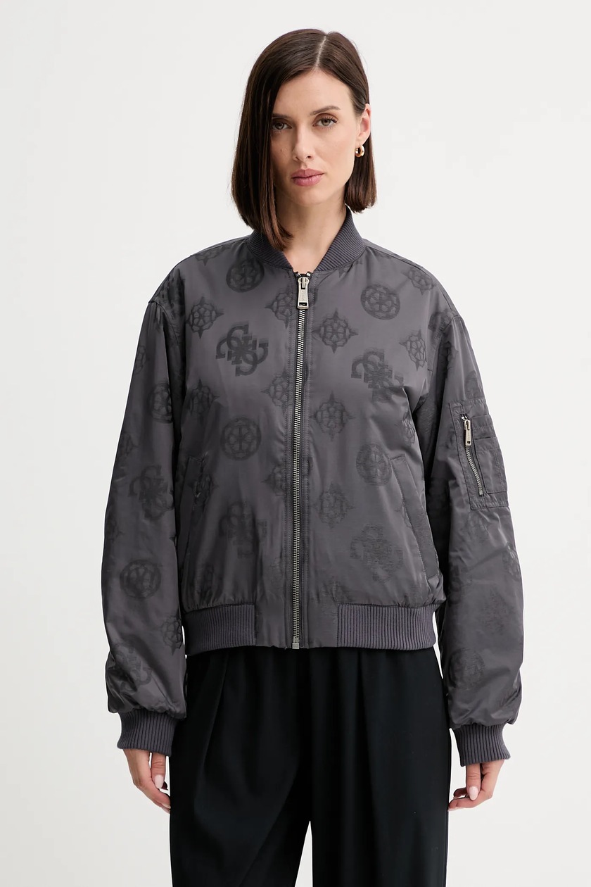 Пуховая куртка Lacoste цвет фиолетовый зимняя oversize BF5326