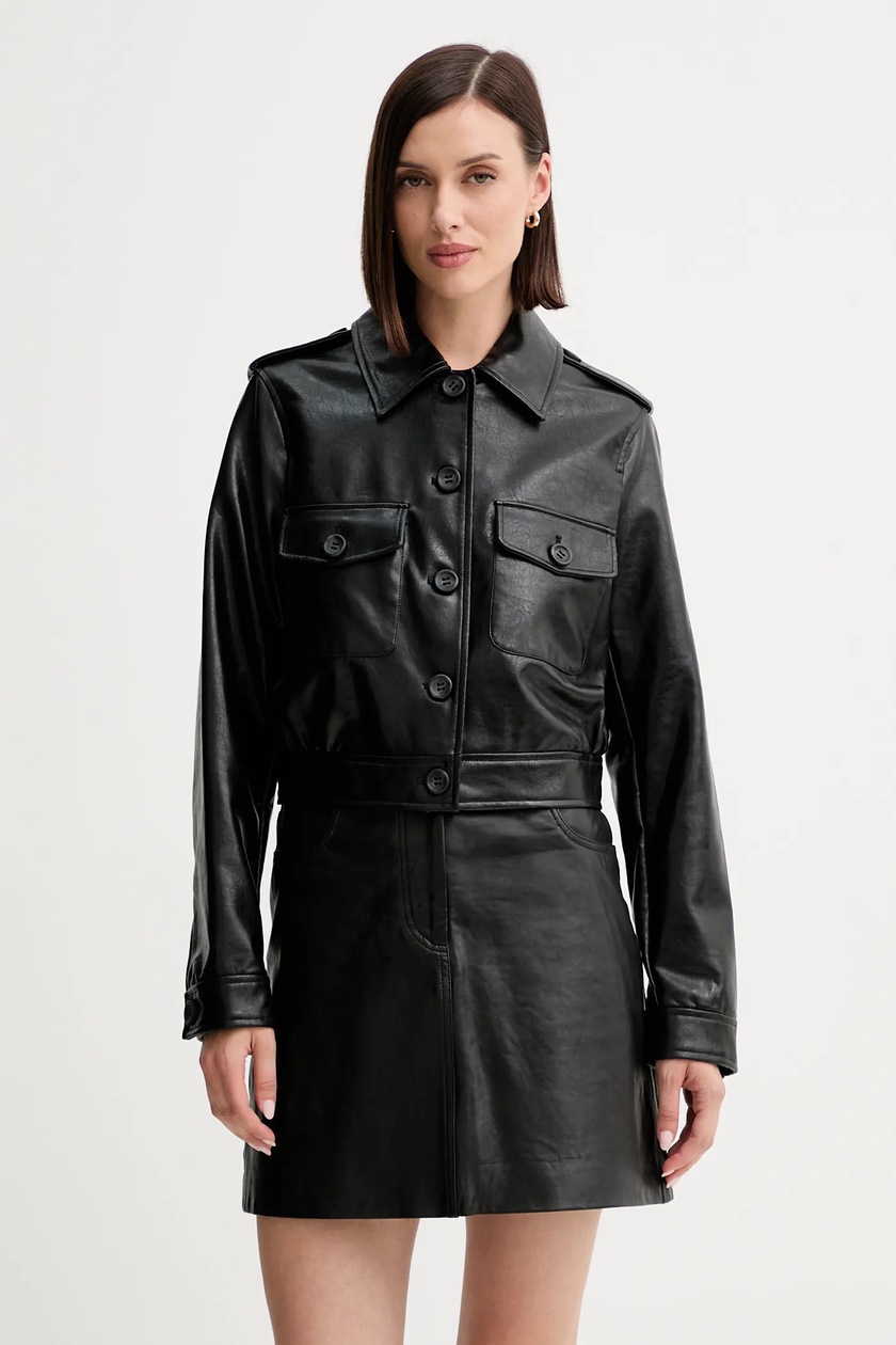 adidas Originals kurtka WOVEN TT ZIP kolor czarny przejściowa