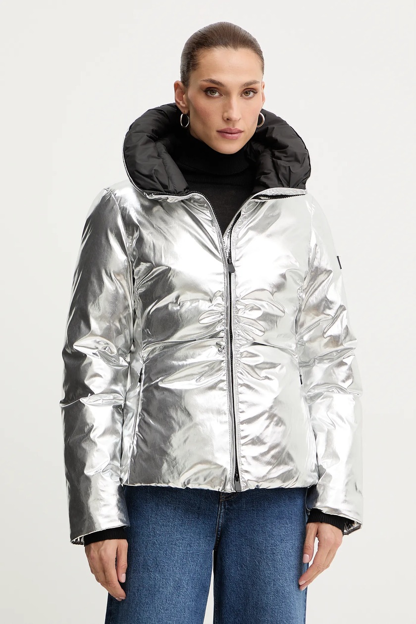 Куртка United Colors of Benetton женская цвет серебрянный