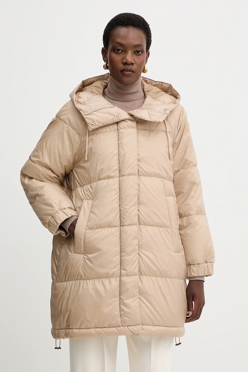 Weekend Max Mara kurtka dwustronna damska kolor beżowy przejściowa Weekend Max Mara kurtka dwustronna damska kolor beżowy przejściowa