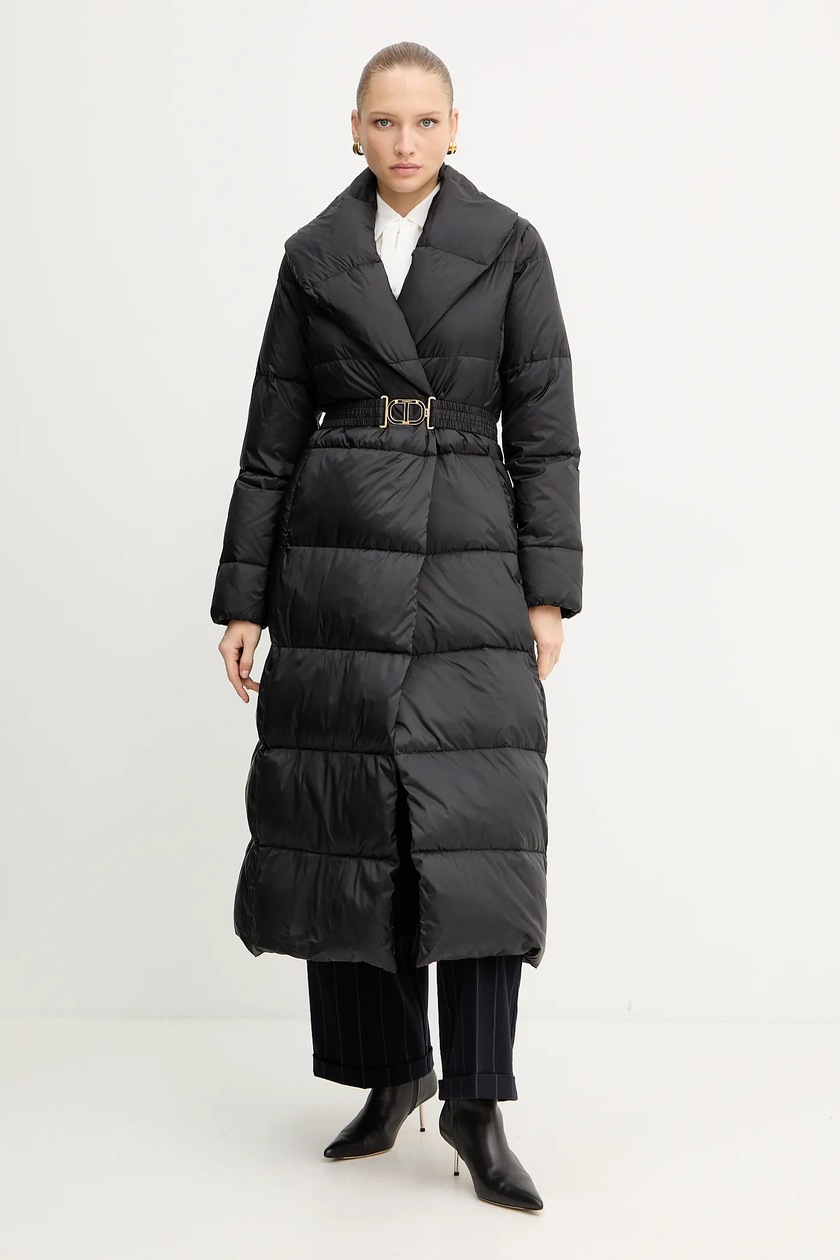 Twinset kurtka puchowa kolor czarny zimowa 252TT2050 | Answear.com