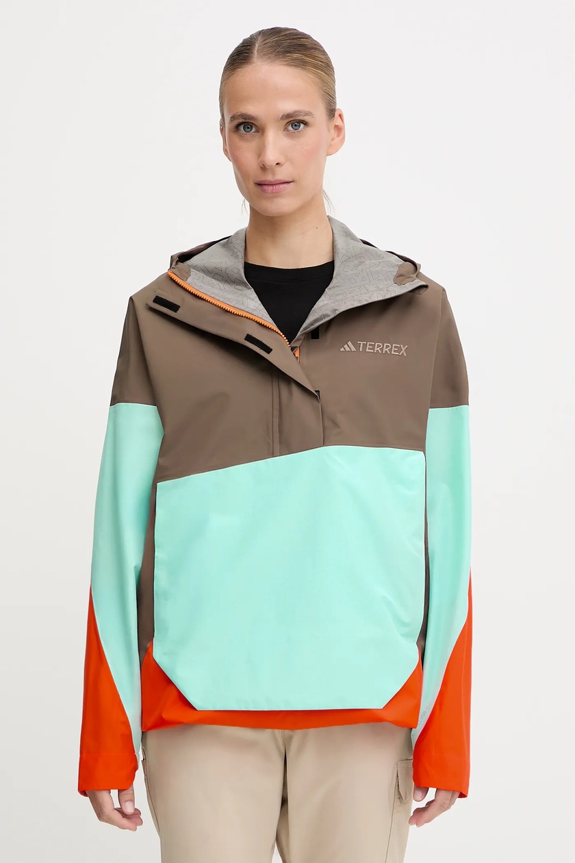 adidas TERREX kurtka outdoorowa Xploric 2.5L Anorak kolor brązowy