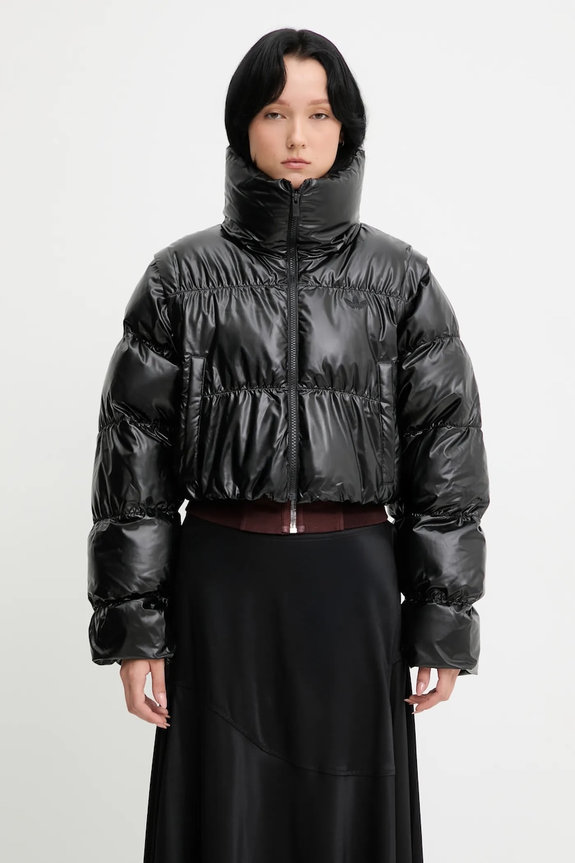 adidas Originals down jacket Premium Puffer women's black adidas Originals down jacket Premium Puffer women's black