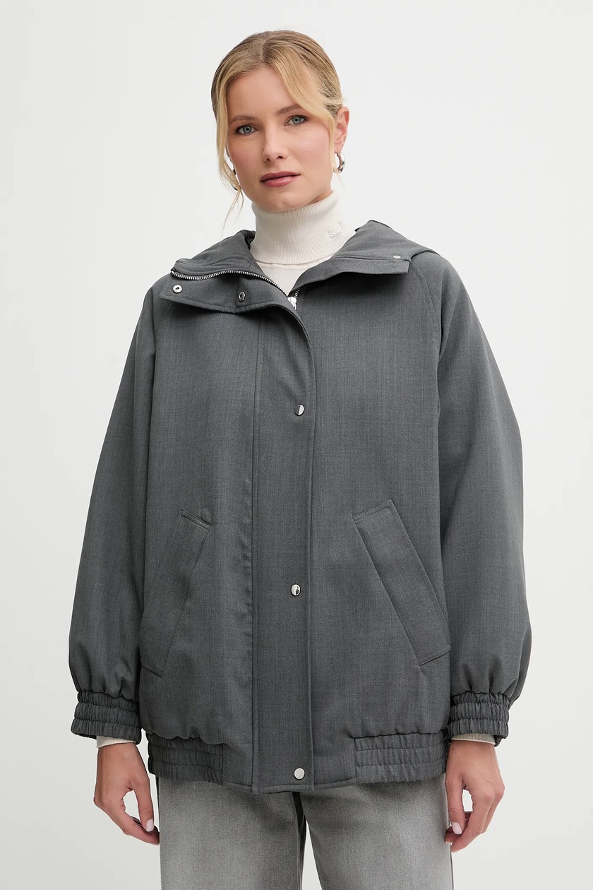 Moschino Jeans kurtka damska kolor niebieski zimowa | Answear.com