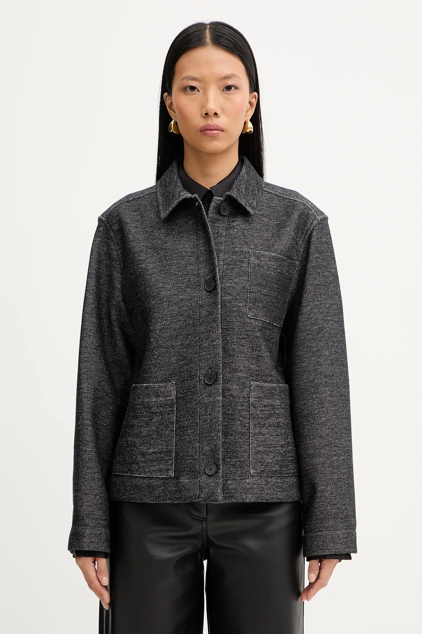 adidas Originals kurtka WOVEN TT ZIP damska kolor szary