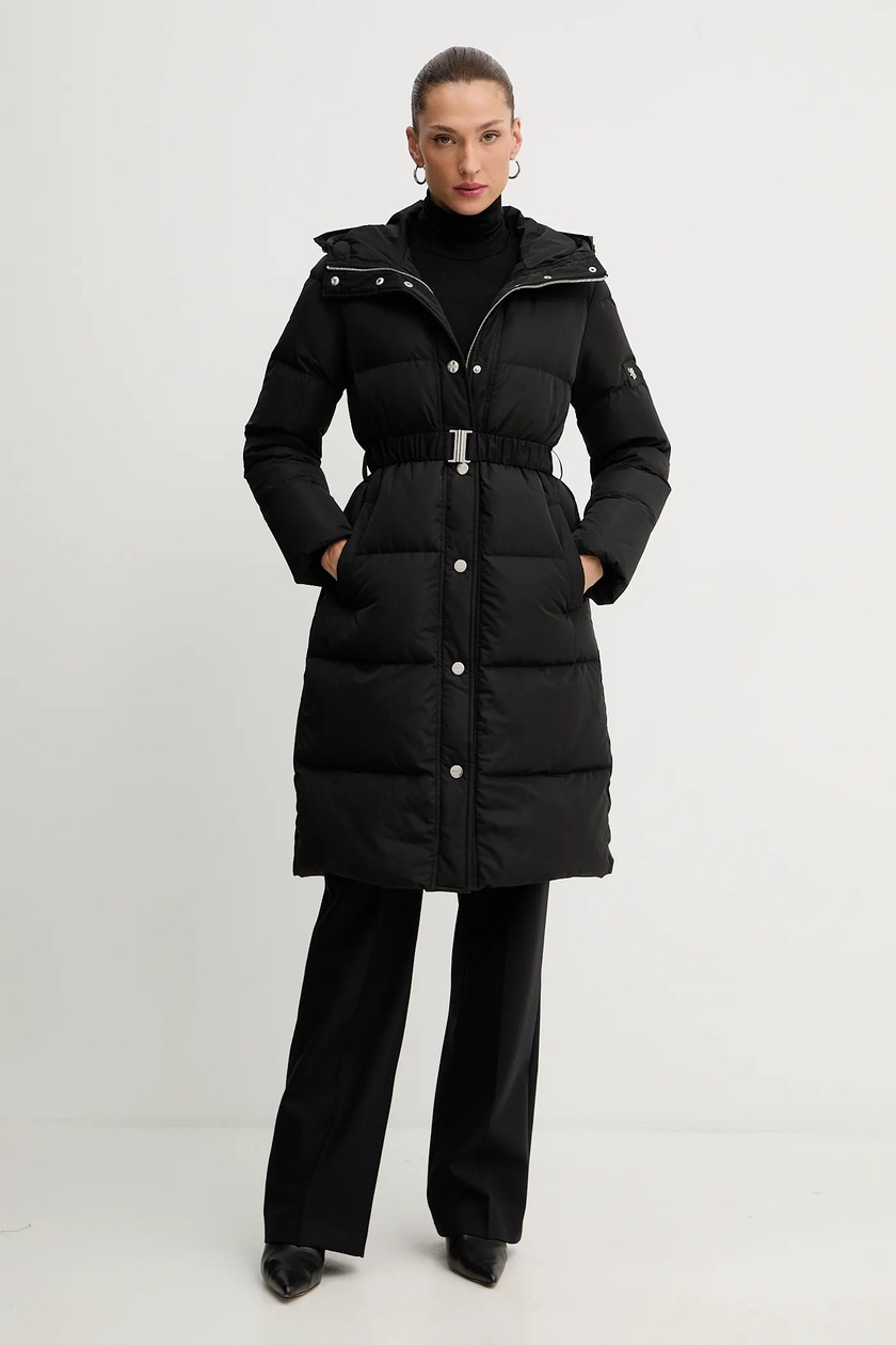 KP-880DⅡ Czarne kozaki z ozdobną cholewką