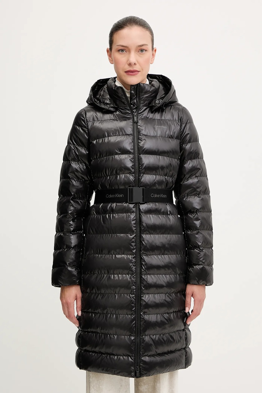 ＣＫページ Kurtka puchowa brązowa oversize CALVIN KLEIN JEANS J20J224922