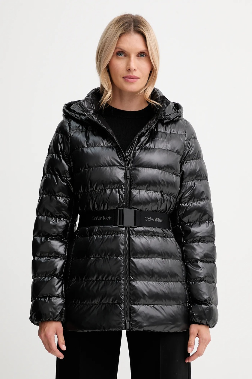 Calvin Klein rövid kabát fekete, téli, LV044D542G