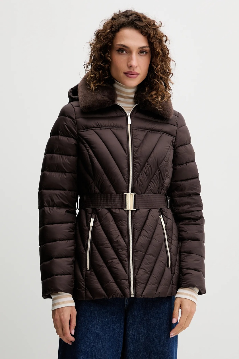 MICHAEL Michael Kors kurtka bomber puchowa damska kolor czarny