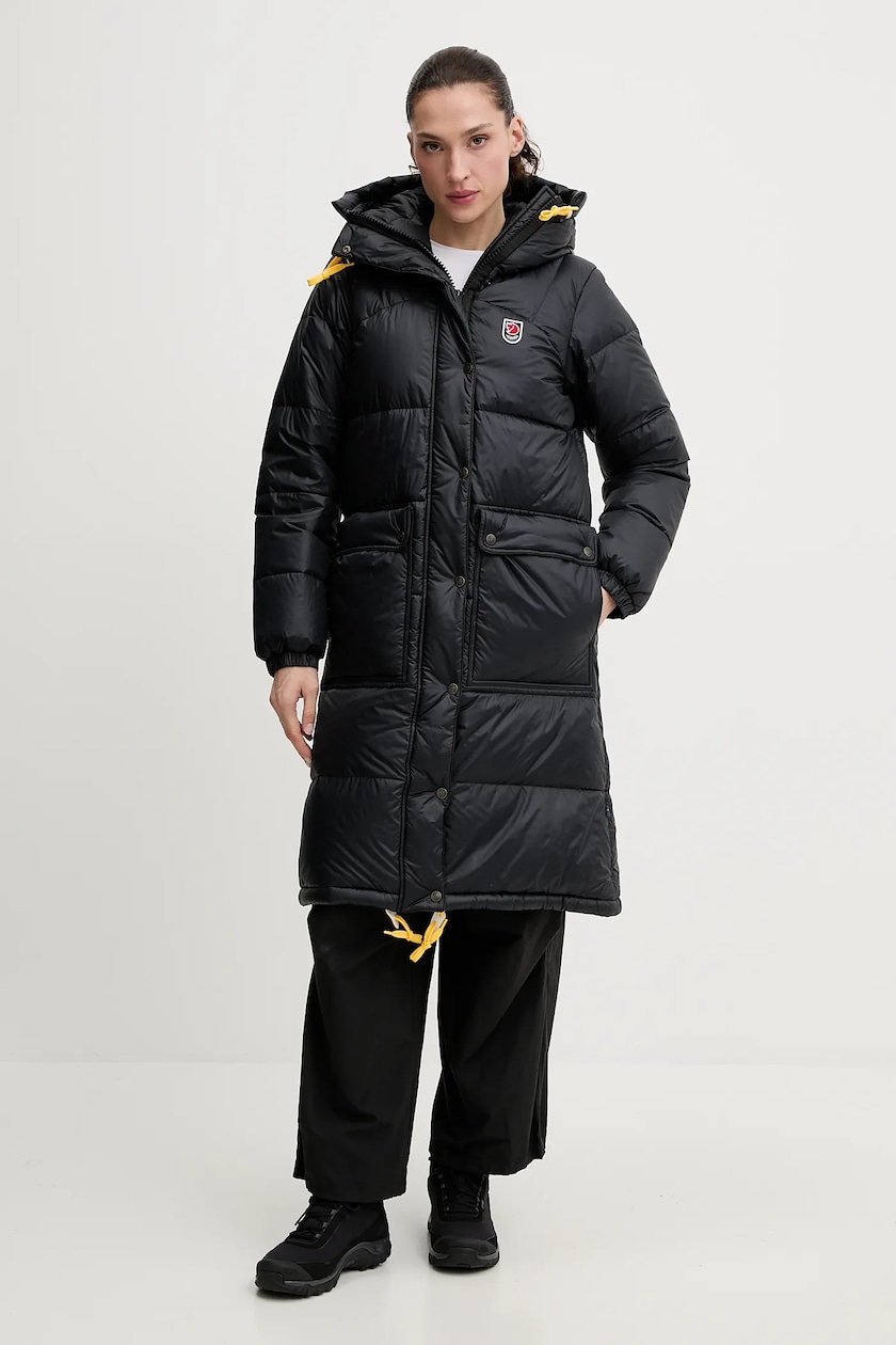 Parka Donna Herno In Misto Lana E Nylon Con Cappuccio Rimovibile Pi001965d33432r Nero - Foto 3