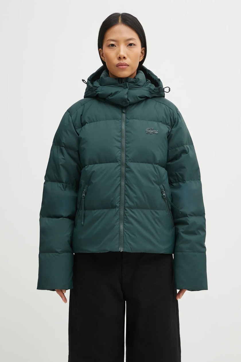 LACOSTE」 コート 36 グリーン レディース ラコステ LACOSTE 