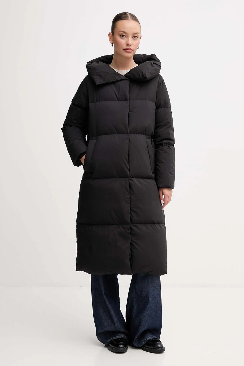 Куртка adidas Originals Long Puffer цвет чёрный зимняя JX2957