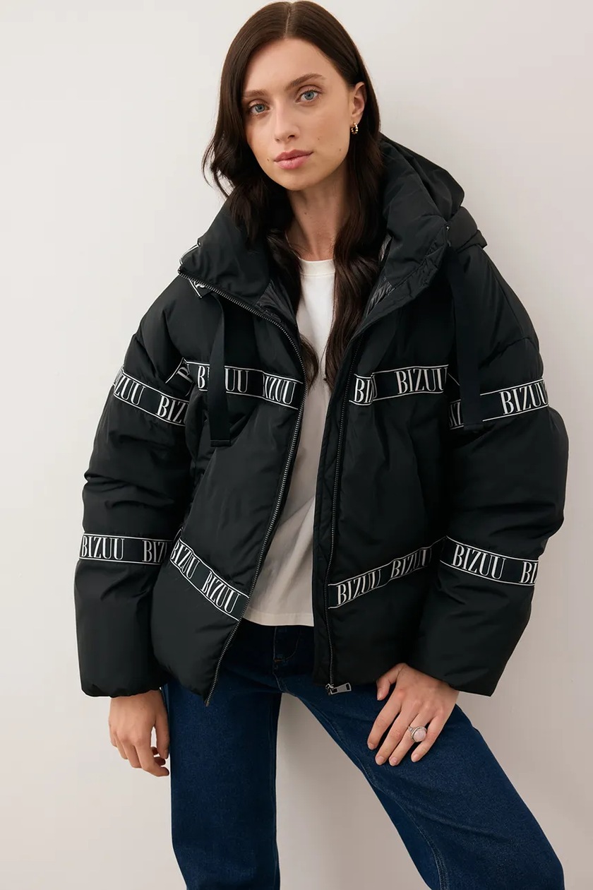 Bizuu kurtka MARIN kolor czarny przejściowa oversize