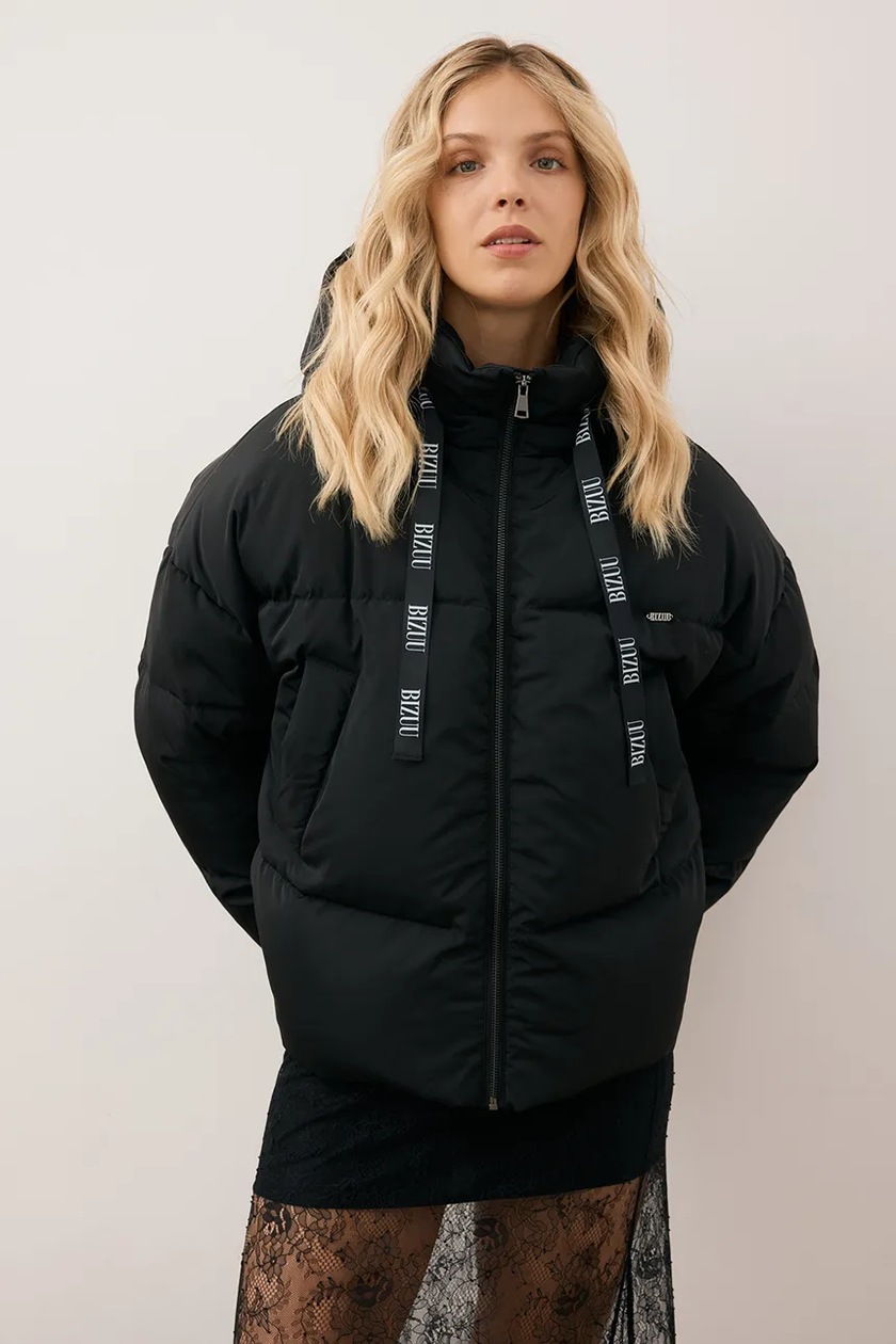 notorious Czarna kurtka puchowa oversize TOKYO – Bizuu