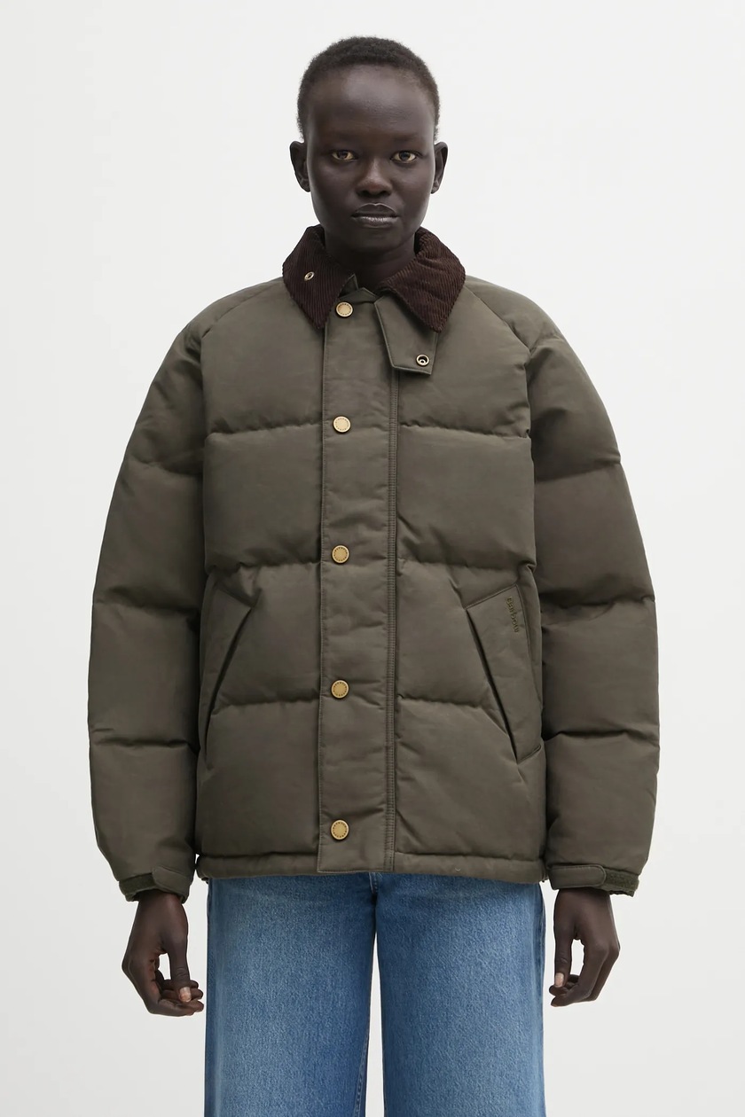 Sorel down jacket Sorel x Barbour OS Transport Wax Puffer green