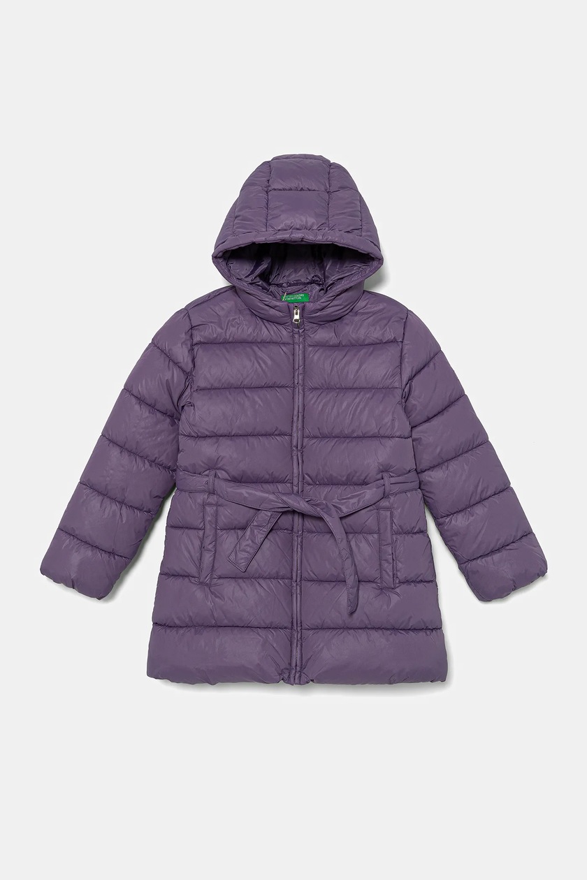 Giubbotto Leggero United Colors Of Benetton Per Bambine E Ragazze – Finta Piuma Con Cerniera E Cappuccio