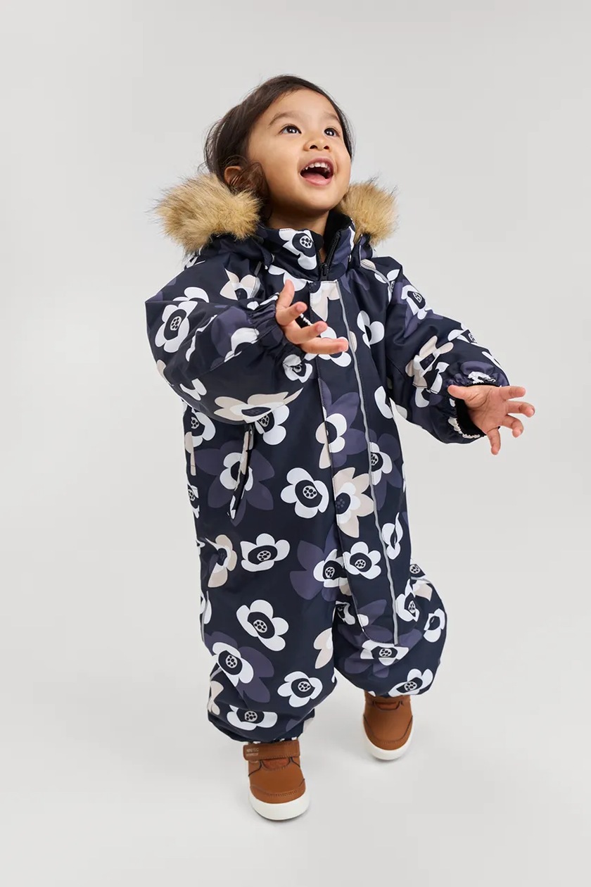 Reima combinezon bebe Lappi culoarea negru, 5100129C | ANSWEAR.ro