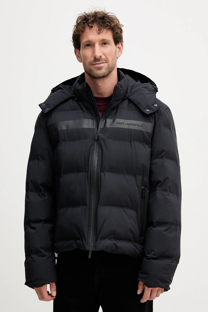 Karl Lagerfeld kurtka męska kolor czarny przejściowa