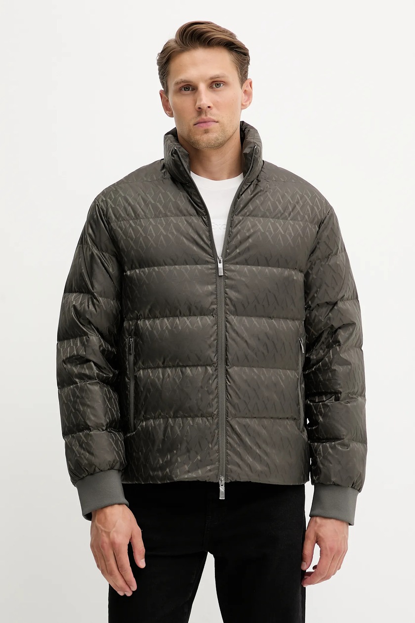 Пуховая куртка Armani Exchange цвет зелёный зимняя XM001580