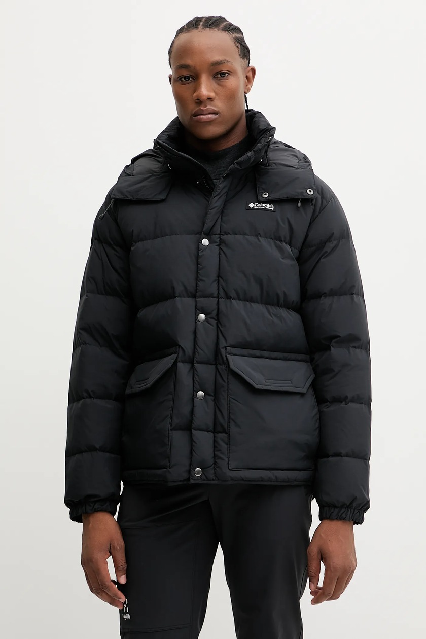 Columbia kurtka Snowqualmie męska kolor czarny zimowa 2090761