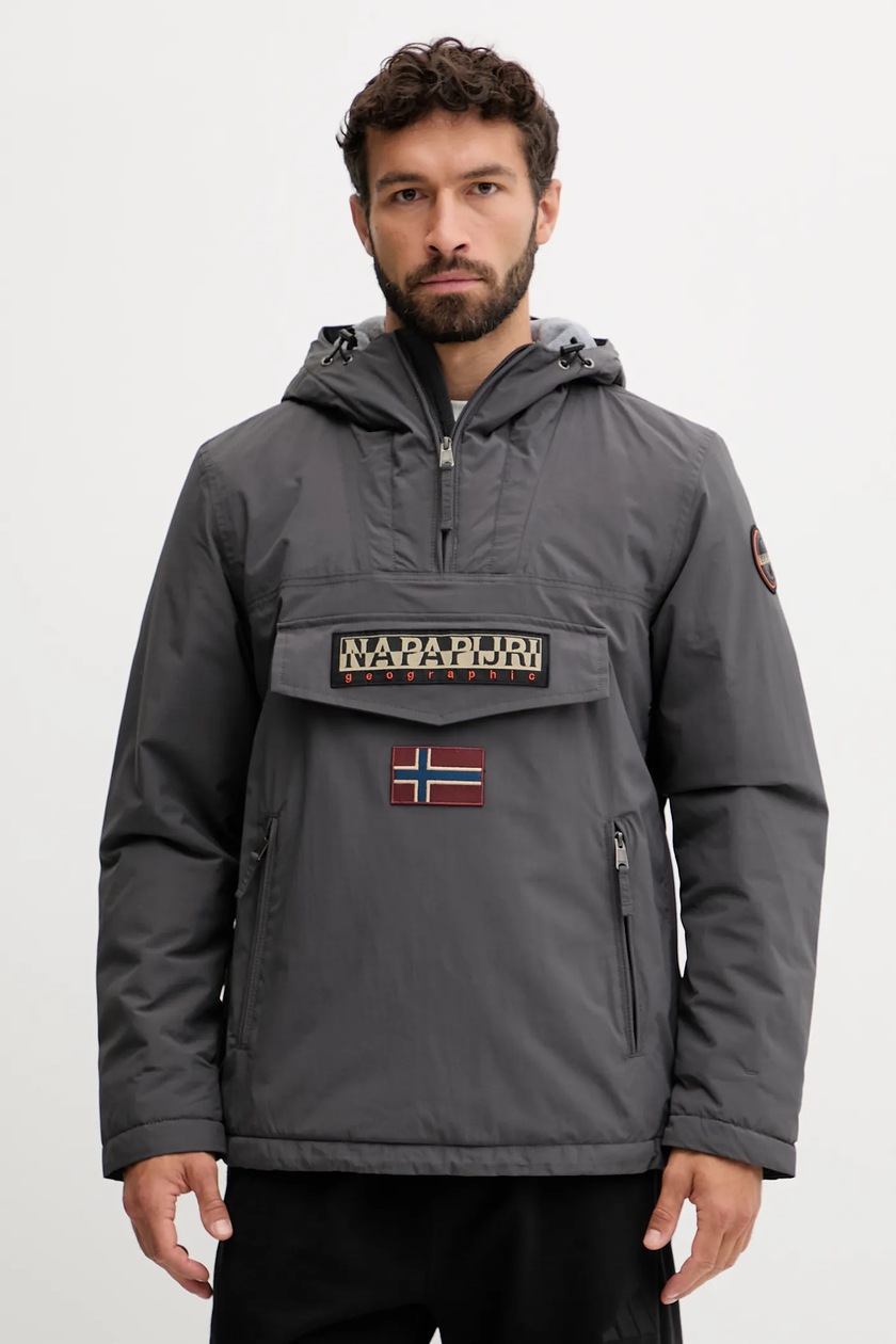 Куртка Napapijri Rainforest Pocket 2 цвет серый демисезонная
