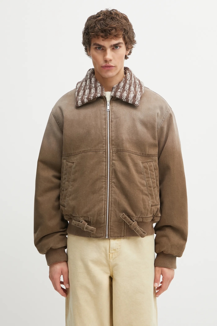 Axel Arigato denim jacket Axis brown color A3157002 at PRM US Axel Arigato denim jacket Axis brown color A3157002 at PRM US