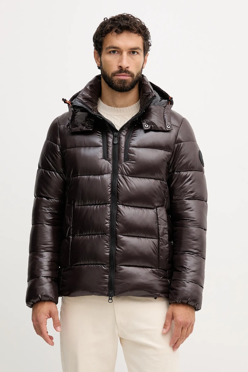 The North Face kurtka Zaneck męska kolor brązowy zimowa