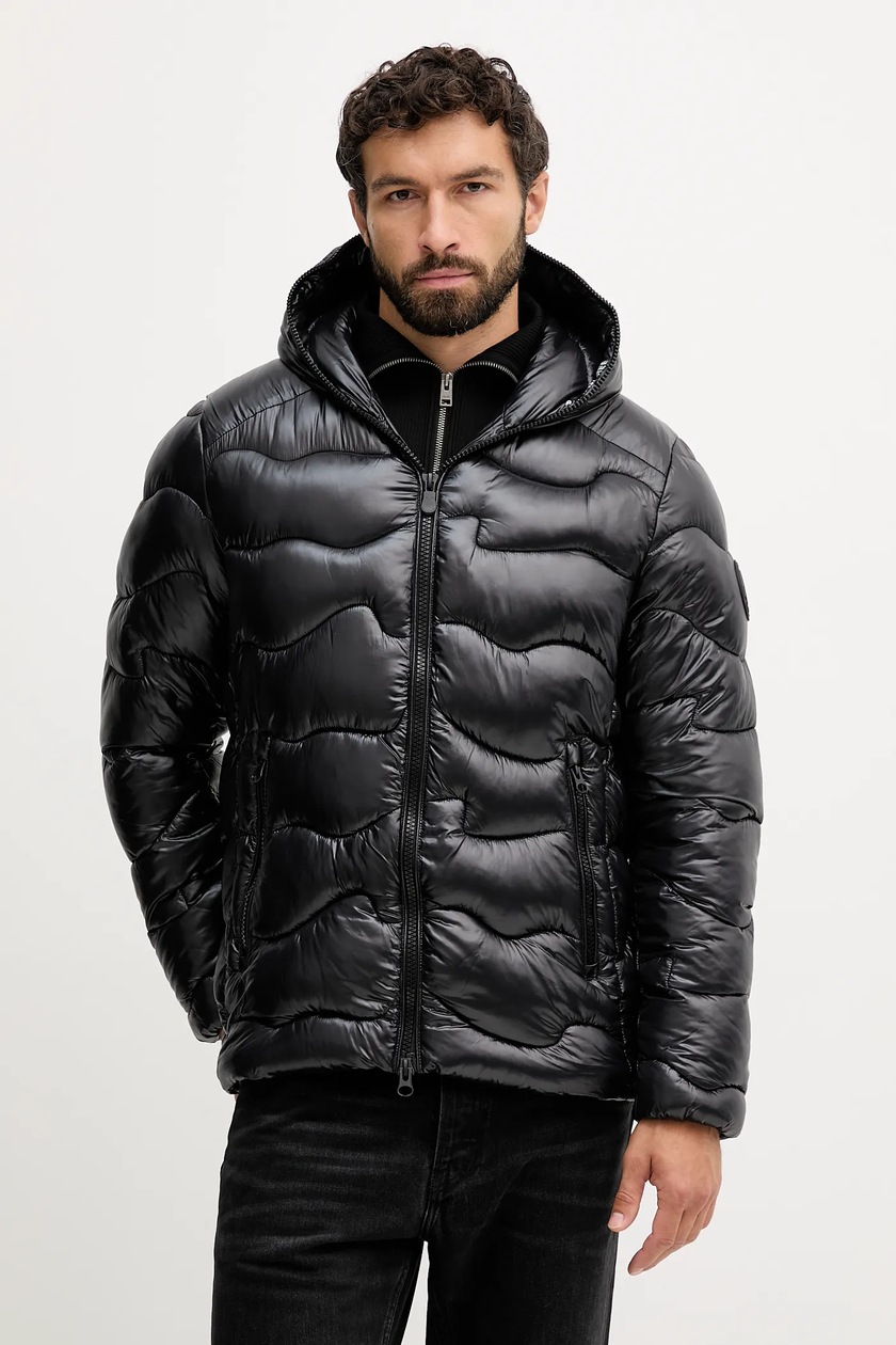 Двусторонняя куртка Karl Kani мужская цвет чёрный зимняя