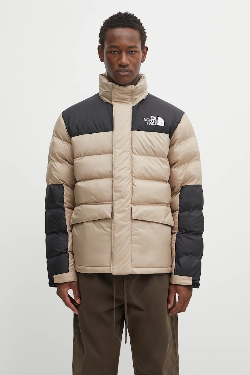 The North Face jacket Limbara Insulated beige color NF0A89EGBOX1