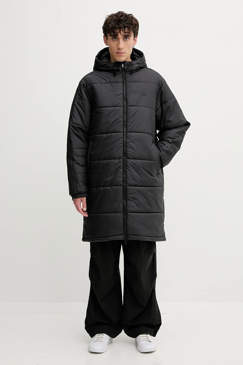 adidas Originals jacket Adicolor Long men's black color HZ0684 at