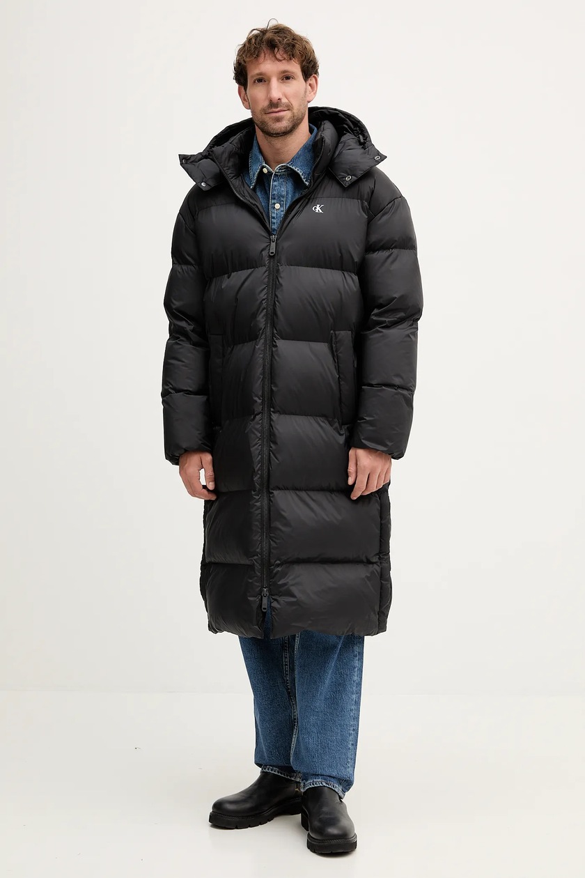 Пуховая куртка C.P. Company мужская цвет чёрный зимняя