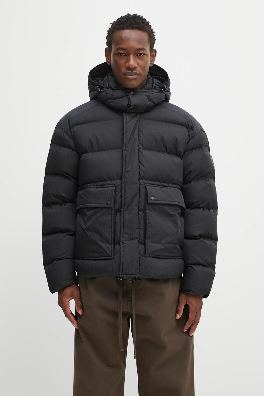 Napapijri jacket 20-22 Parka men's black color NP0A4I1Y0411 at PRM US