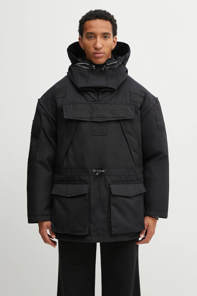 NAPAPIJRI ブラックー ジャケット Napapijri Rainforest Pocket Summer Anorak Jackets