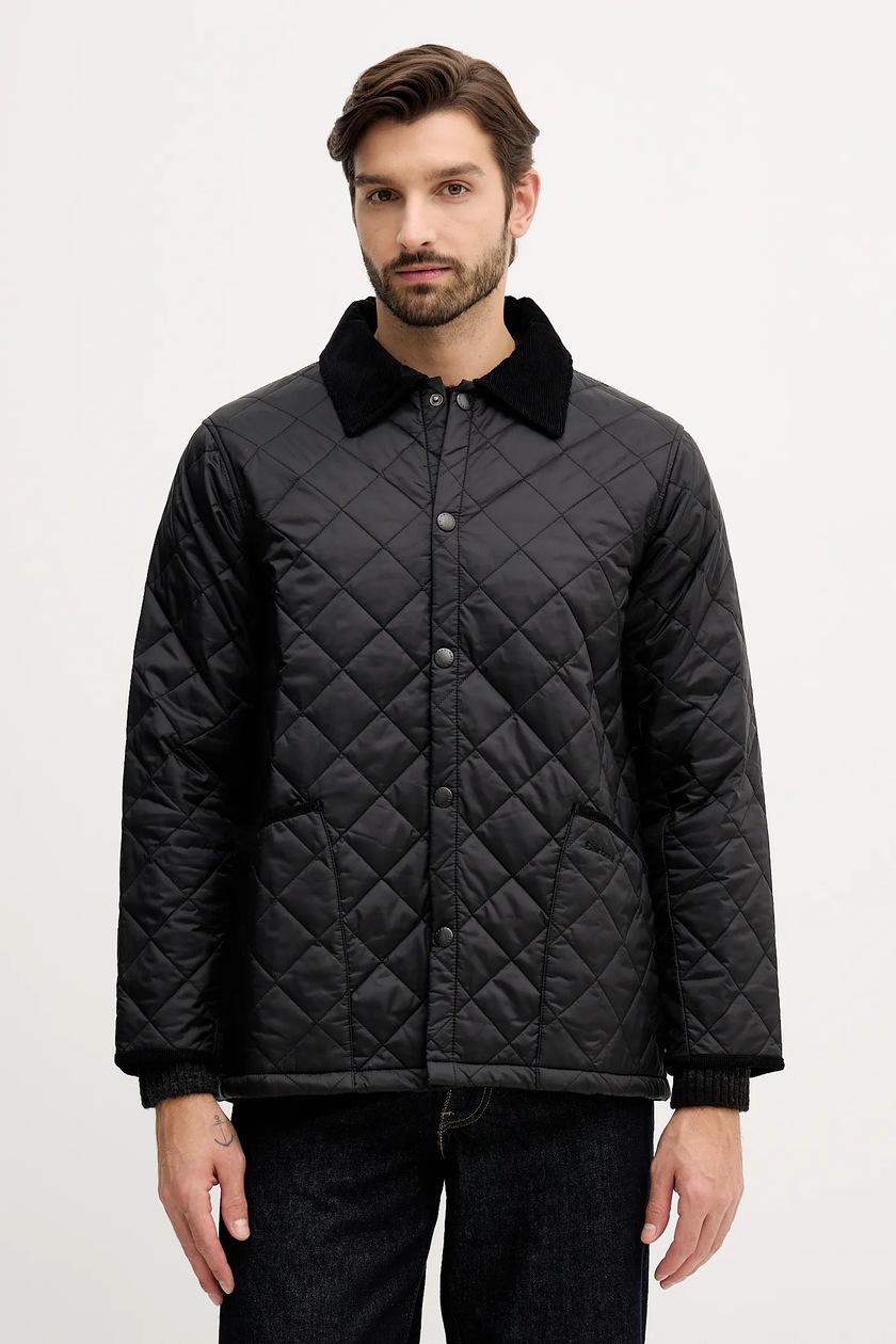 Barbour kurtka Bedale Wax Jacket męska kolor czarny przejściowa