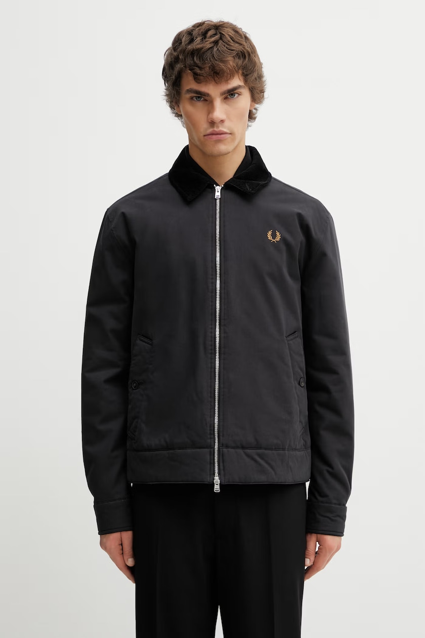 Fred Perry jacket black color J8535 at PRM US Fred Perry jacket black color J8535 at PRM US