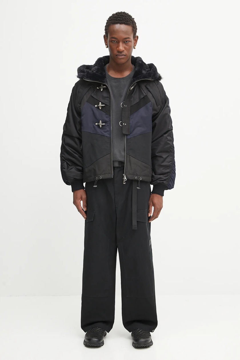 Andersson Bell cotton jacket Norwegian N2B black color awa690u at