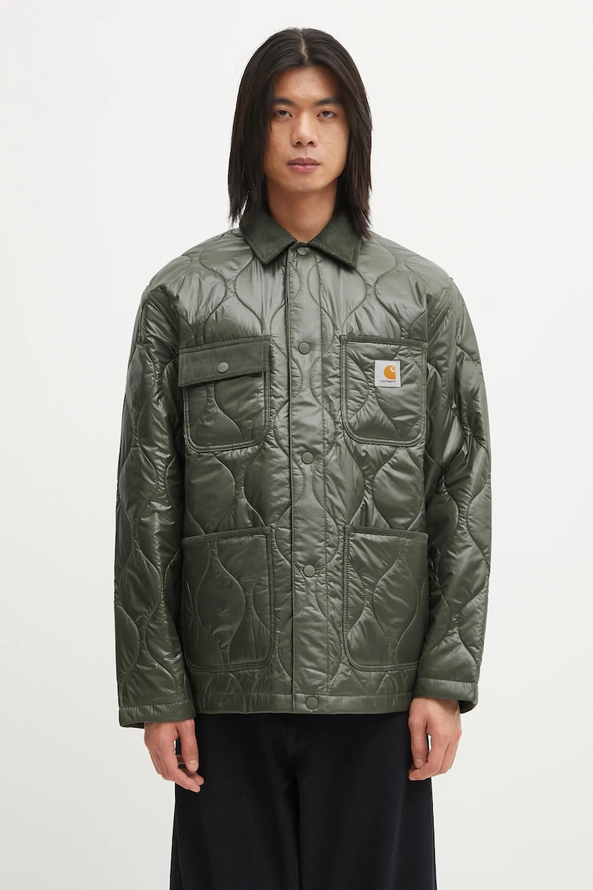 Carhartt WIP jacket Skyton Liner men's green color I032990.1YFXX Carhartt WIP jacket Skyton Liner men's green color I032990.1YFXX